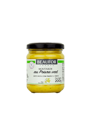 Mostarda Dijon Com Pimenta Verde 200g Beaufor