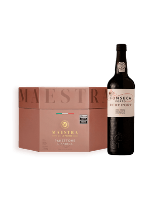 Fonseca Porto Ruby com Panettone Maestra Per La Pastina Gianduia