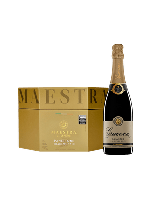 Kit Gramona Aliances La Cuvée Brut com Panettone Tradicional